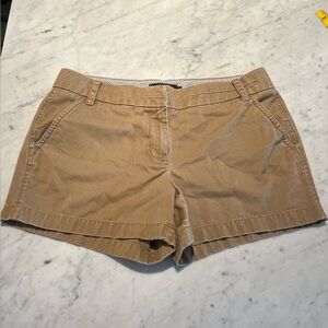 JCREW Classic Women's Khaki Cotton Shorts Size 8